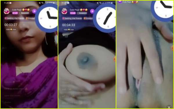 Bangla Girl Cute Pagli Pinching Nipples Chamet Show