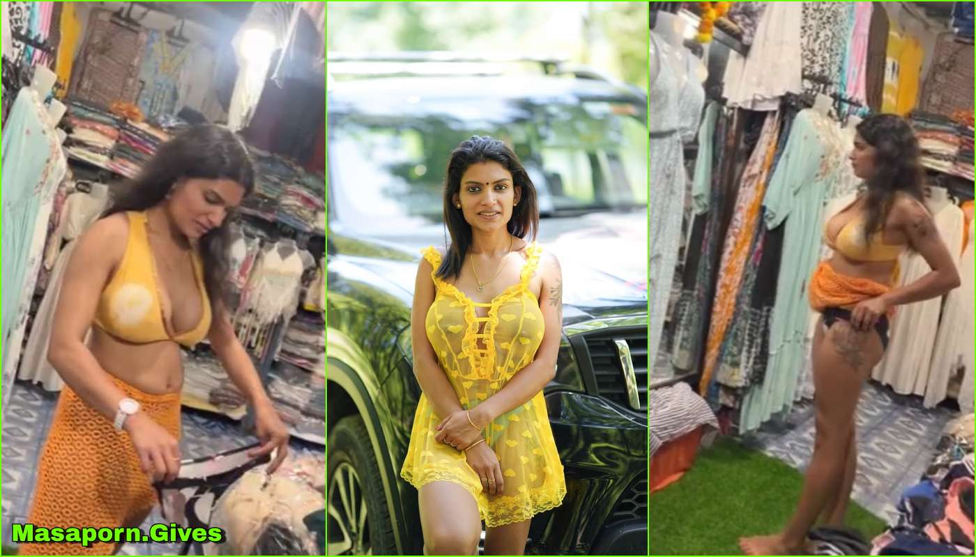 Resmi Nair Yellow Dress Nude Shopping Dare Hot Video
