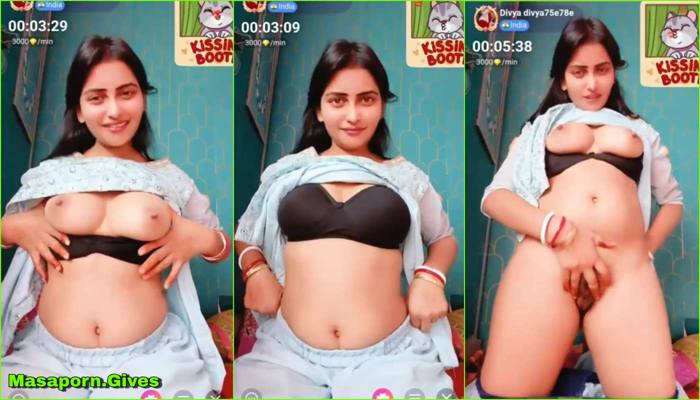 Sexy Divya Full Nude Show And Playing With Asshole on Chamet Live