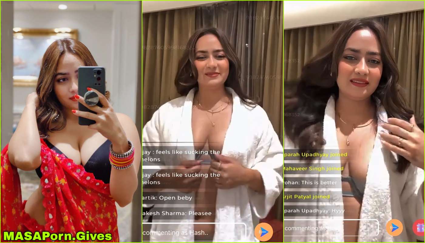 Divya mistry first live in transparent lingerie part 1