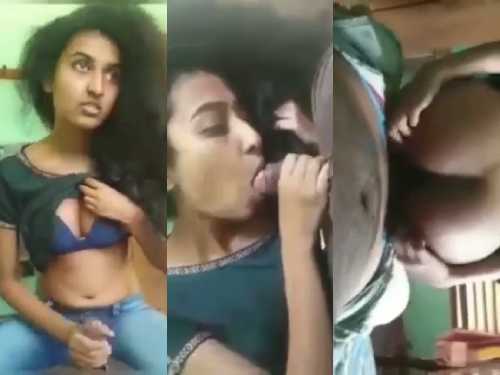 Desi Sweet Girlfriend showered love on Cardi Dick Sucking Riding Fucking