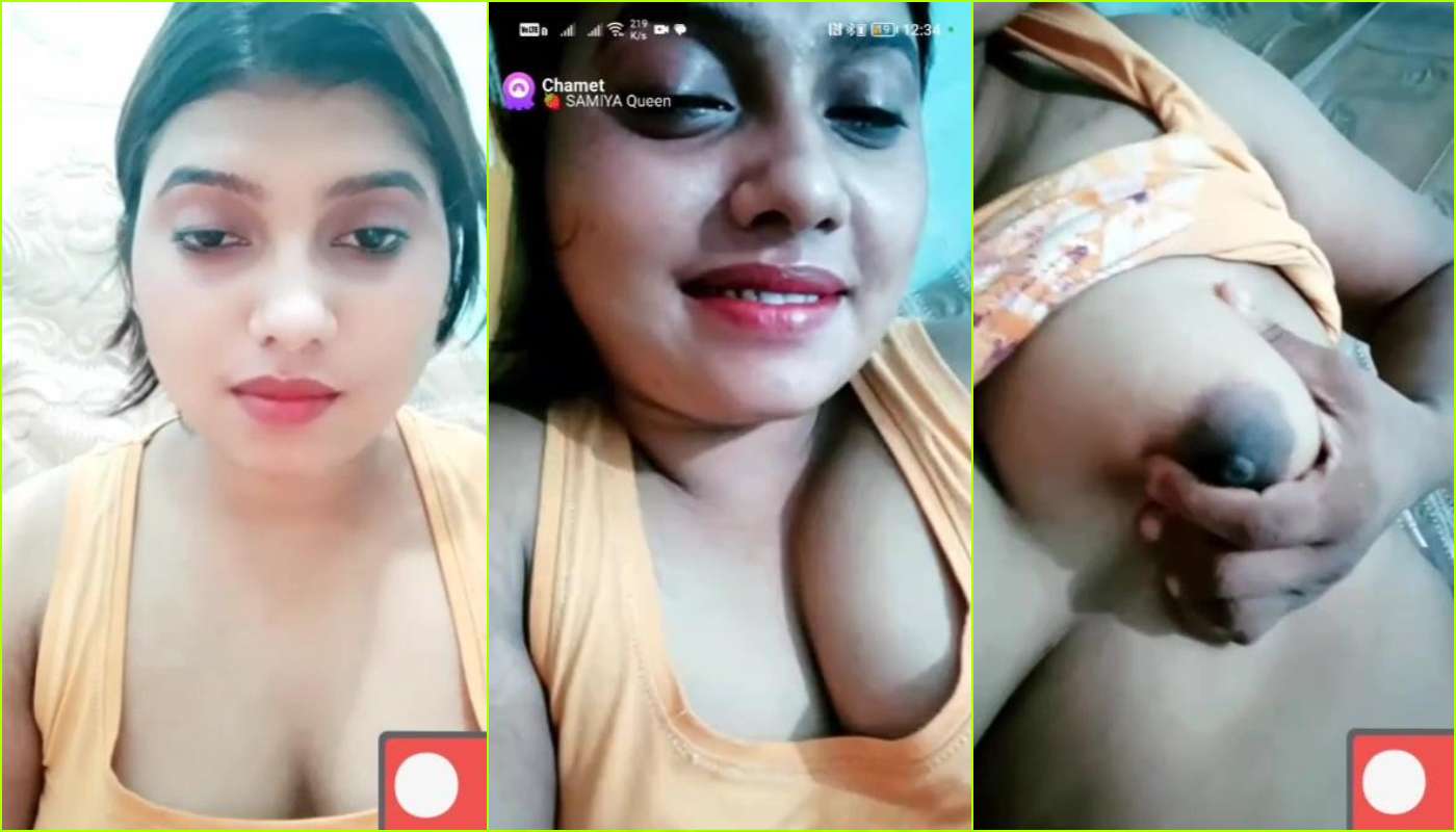 Samiya Queen Showing Boobs & Pussy on Chamet Live ~ with Face