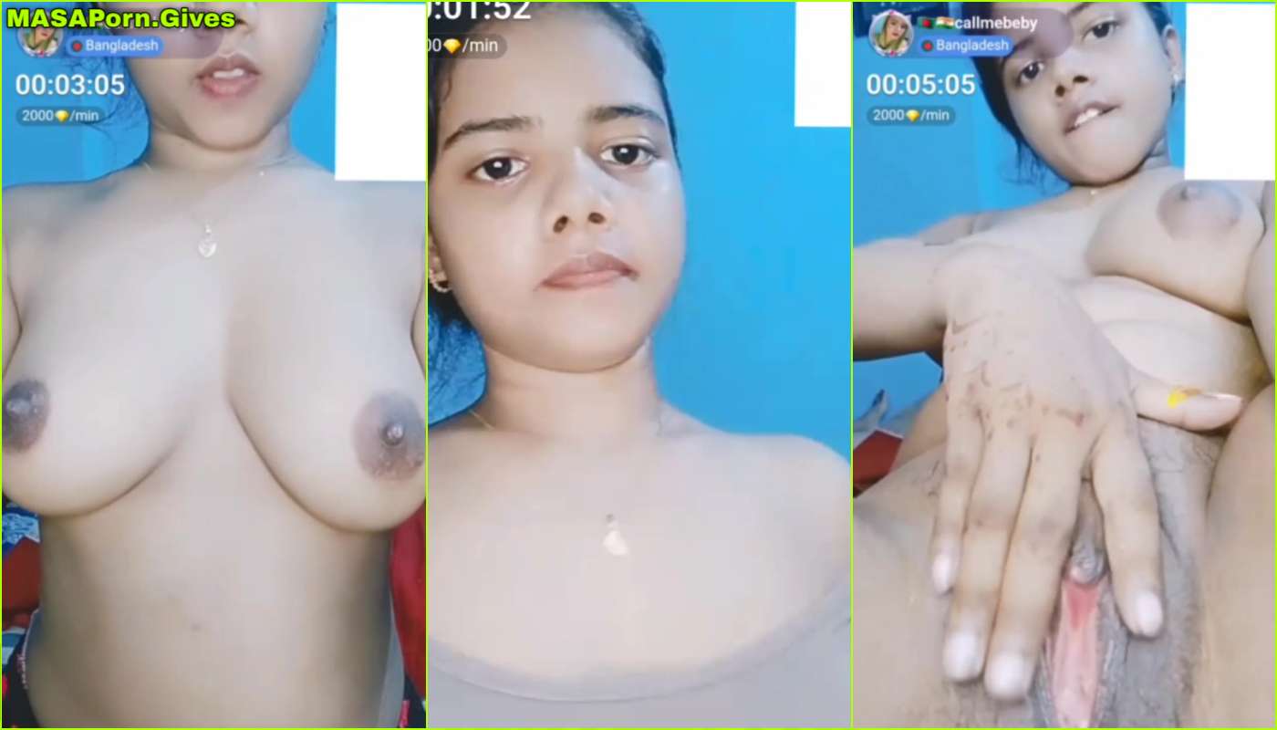 callmebeby from Bangladesh Licking Boobs and Rubbing and Fingering Pussy on Chamet Live with FACE