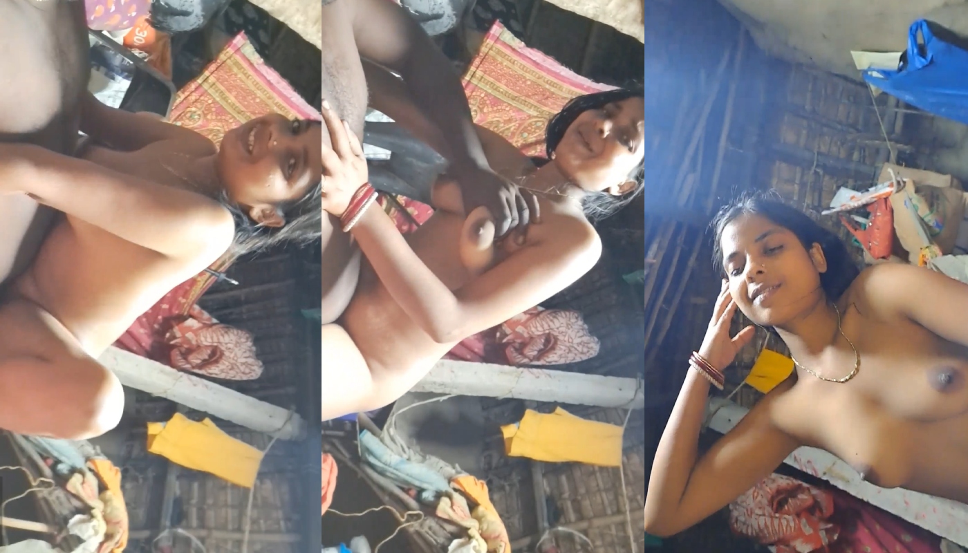 Slim Sexy Cute Village Wife Riding Husband Dick At Night